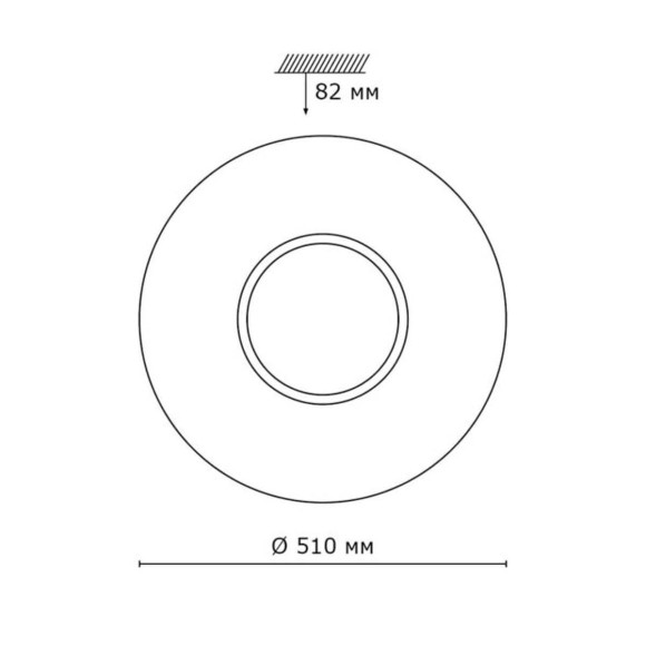 Настенно-потолочный светодиодный светильник Sonex Visma 2048/EL