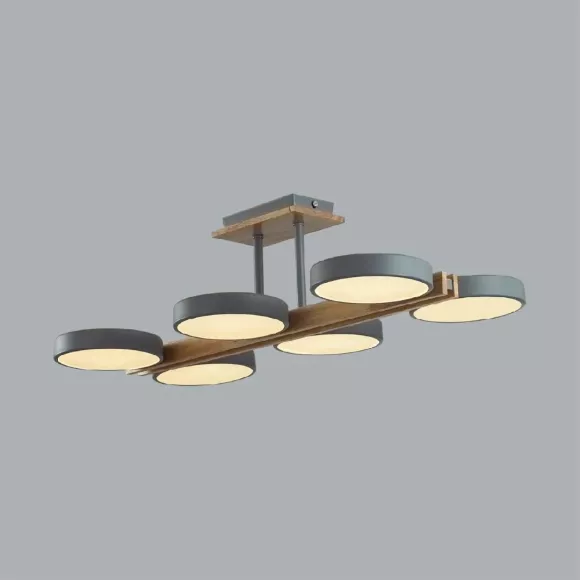 Потолочная люстра Lumion Plato 8031/108CL, Светло-коричневый, Серый, От теплого до холодного, вид снизу Потолочная люстра Lumion Plato 8031/108CL, Светло-коричневый, Серый, От теплого до холодного, вид снизу