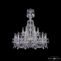 Подвесная люстра Bohemia Ivele Crystal 1402/12+6/240/XL-77 G