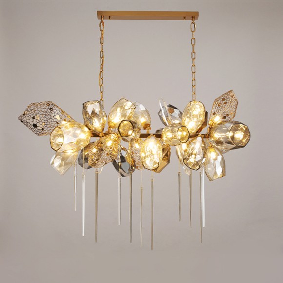 Подвесная люстра Delight Collection Britannica 8898P/BS gold/smoky