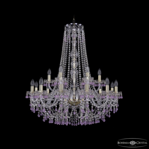Подвесная люстра Bohemia Ivele Crystal 1410/12+6/300/h-95 G V7010