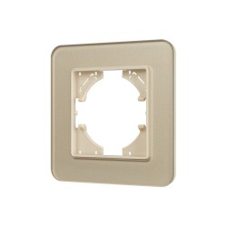 Рамка стеклянная на 1 пост Arlight FRM-OMALI-GS-1-GD 049667