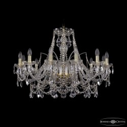 Подвесная люстра Bohemia Ivele Crystal 1411/12/300 G Leafs
