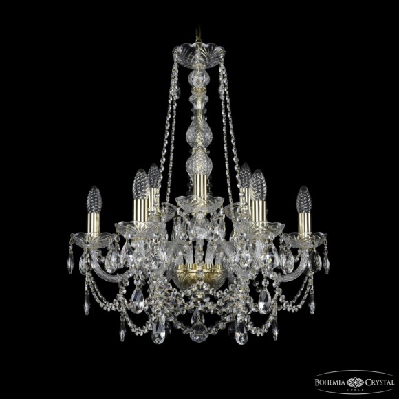 Подвесная люстра Bohemia Ivele Crystal 1411/6+3/195/h-66 G