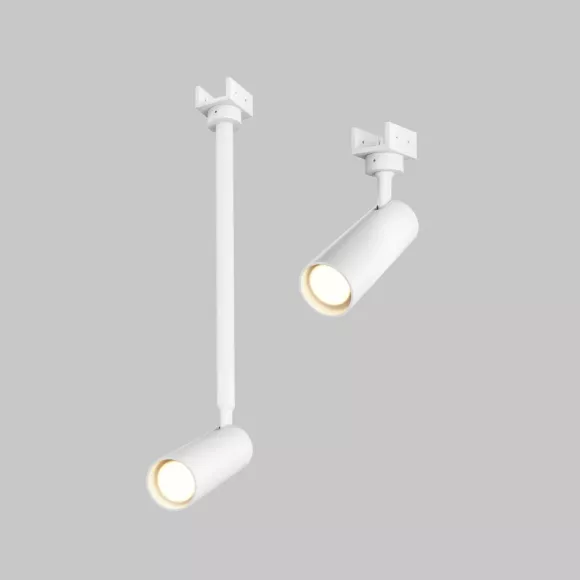 Уличный трековый светильник Maytoni Focus Led Elasity IP O-TR01-1-S-8WW3K, Белый, Теплый белый, Алюминий