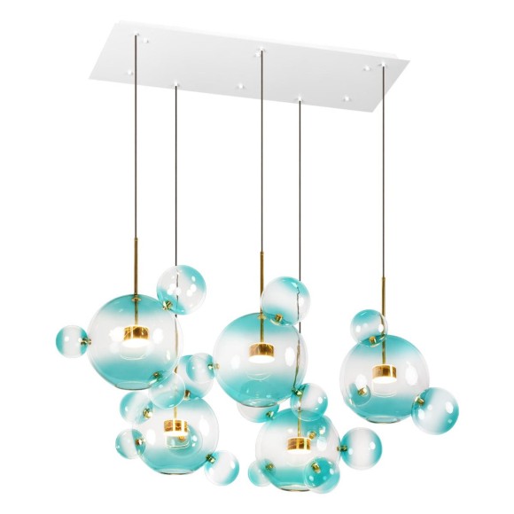 Подвесная светодиодная люстра Loft IT Bolle 2027-S5 Blue