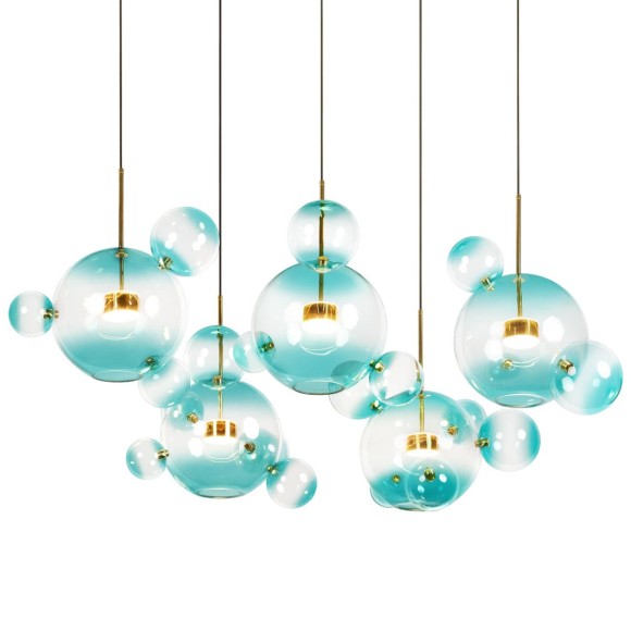 Подвесная светодиодная люстра Loft IT Bolle 2027-S5 Blue