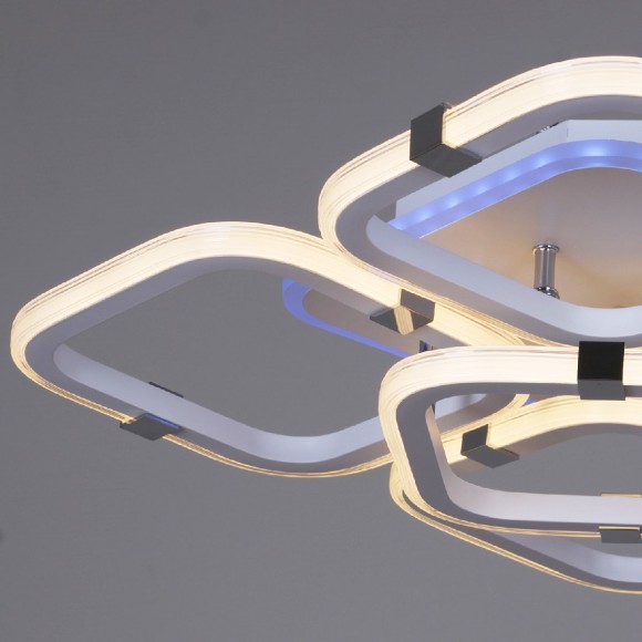 Потолочная светодиодная люстра с пультом управления Reluce 06321-3.3-05 WH+CR (RGB)