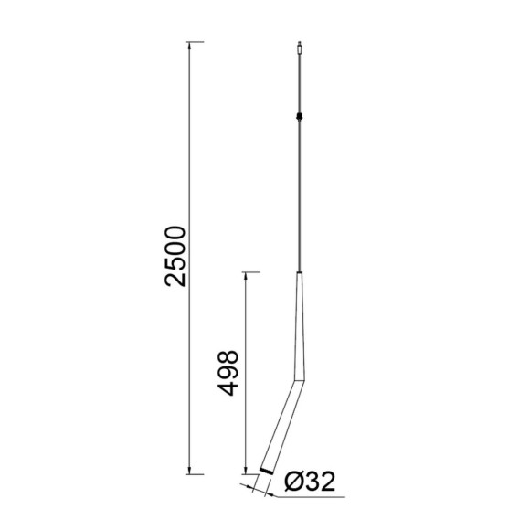 Подвесной модульный светильник без основания Mantra Boomerang 9235