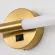 Настенный светильник Lightstar Noce 201011, Латунь, Белый, От теплого до холодного