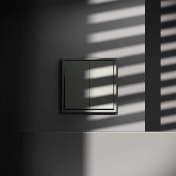 Выключатель двухклавишный Voltum S70 VLS020106