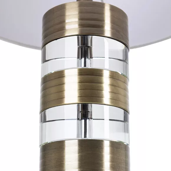 Настольная лампа Arte Lamp Maia A5057LT-1AB, Бронза, Белый, Металл, крупный план