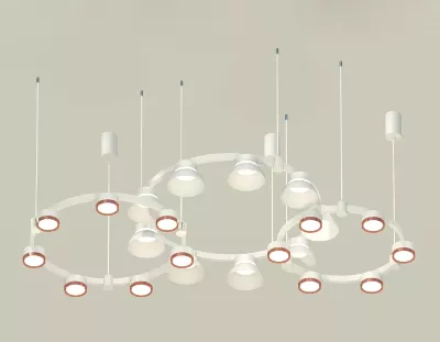 Комплект подвесного светильника Ambrella Light Techno Ring XR92082020 (A9208x3, C9241, C9236, C9231, N8126, N8140)
