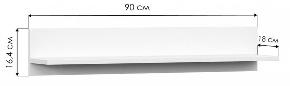 Полка навесная Валенсия WO_539279