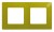 Рамка 2-постовая Legrand Etika зелёный папоротник 672542