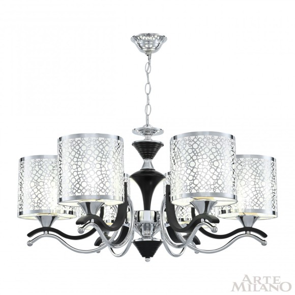 Подвесная люстра Arte Milano Florentia-6787 306787/6 Bk/Ni