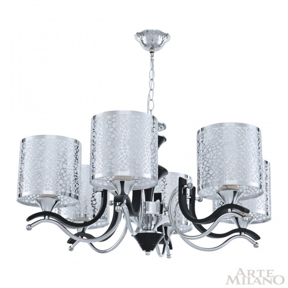 Подвесная люстра Arte Milano Florentia-6787 306787/6 Bk/Ni