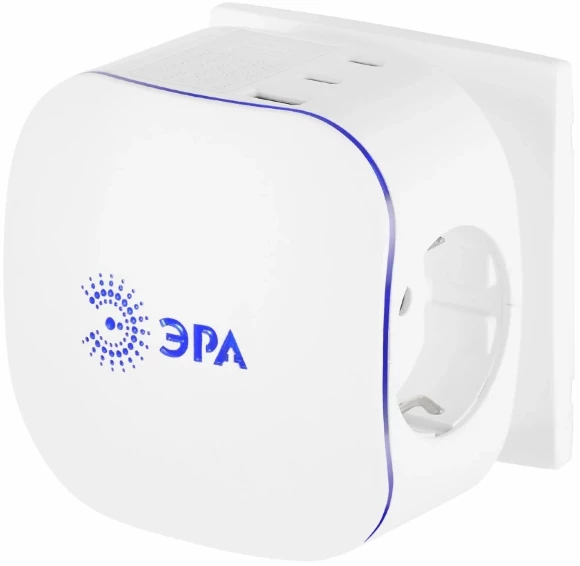 Разветвитель электрический ЭРА SP-3e-3USBAC-W на 3 розетки + 3 USB A+C с заземлением со шторками 16А белый Б0069081