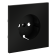 Накладка для розетки с заземлением Voltum S70 (черный матовый) VLS000608