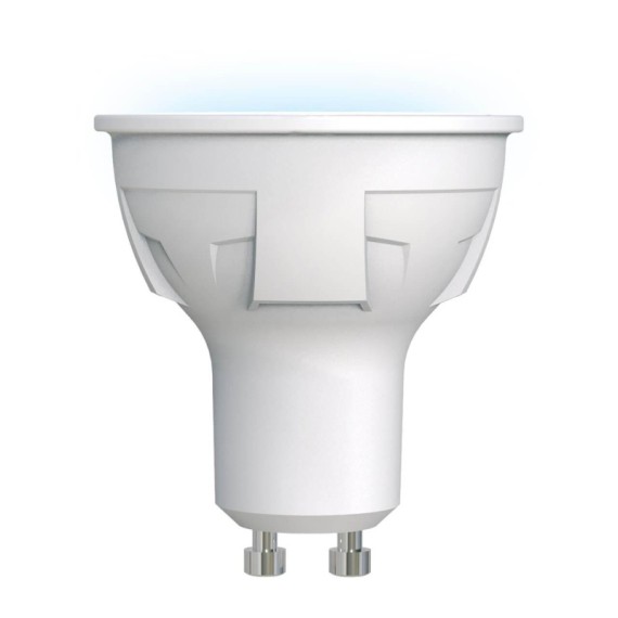 Лампа светодиодная (UL-00002421) Uniel GU10 6W 4000K матовая LED-JCDR 6W/NW/GU10/FR PLP01WH