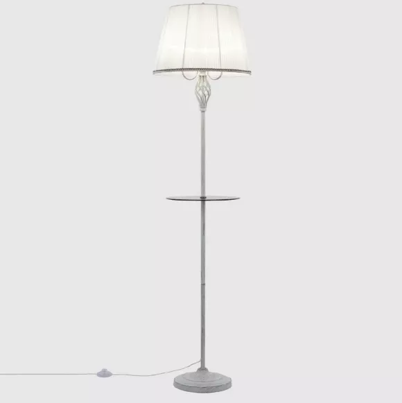 Торшер Citilux Вена CL402920T, Белый, Металл, Ткань, крупный план основания Торшер Citilux Вена CL402920T, Белый, Металл, Ткань, крупный план основания