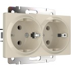 Розетка двойная с заземлением Werkel слоновая кость W1172003 4690389155840