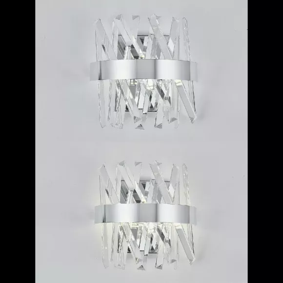 Настенный светильник Natali Kovaltseva Tiziano LED LAMPS 81114/1W, Хром, Прозрачный, От теплого до холодного