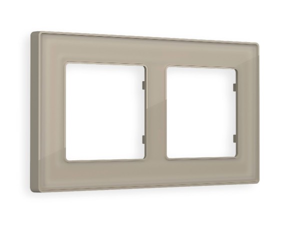 Рамка двухместная Ambrella Volt Arctic AF580362