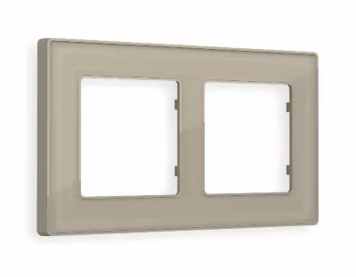 Рамка двухместная Ambrella Volt Arctic AF580362