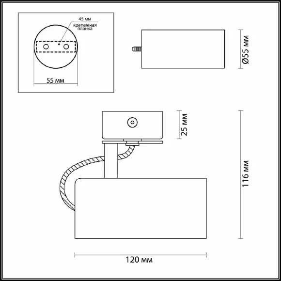 Спот Odeon Light Corse 3873/1C Спот Odeon Light Corse 3873/1C
