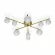 Потолочная люстра Citilux Glob CL209293, Белый, Бронза, Металл