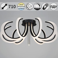 Потолочная светодиодная люстра Reluce 74390-0.3-09L black