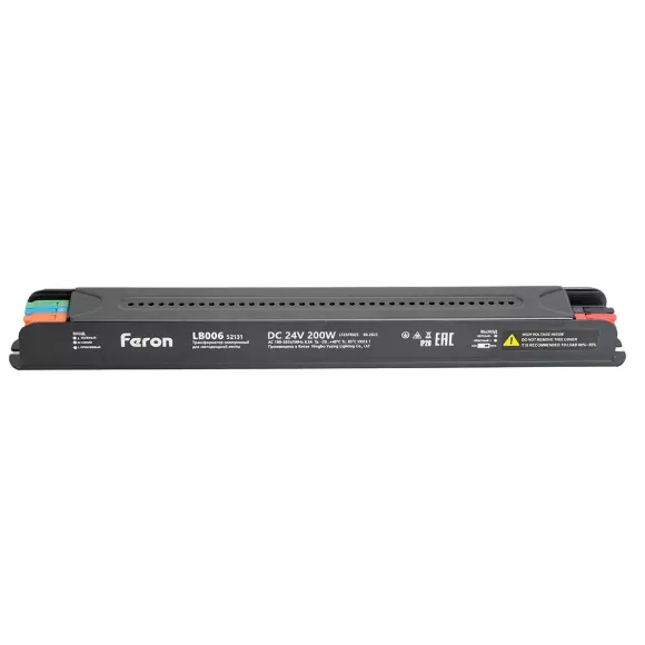 Трансформатор для светодиодной ленты с диммированием Feron LB006 200W 24V IP20 52131 Трансформатор для светодиодной ленты с диммированием Feron LB006 200W 24V IP20 52131