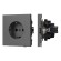 Механизм электрической розетки Arlight SCT-TENDO-MEU1-SFPL-GR (230V, 16A) 054640