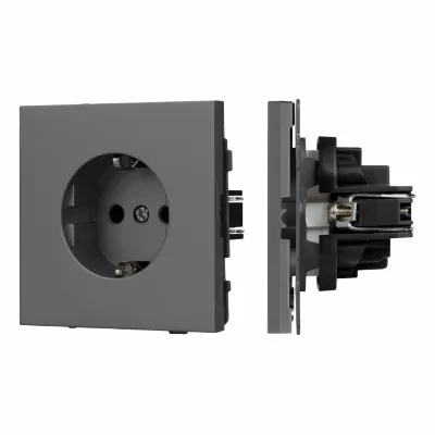 Механизм электрической розетки Arlight SCT-TENDO-MEU1-SFPL-GR (230V, 16A) 054640