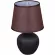 Настольная лампа Reluce 98570-0.7-01 dark brown, Коричневый, Керамика, Ткань