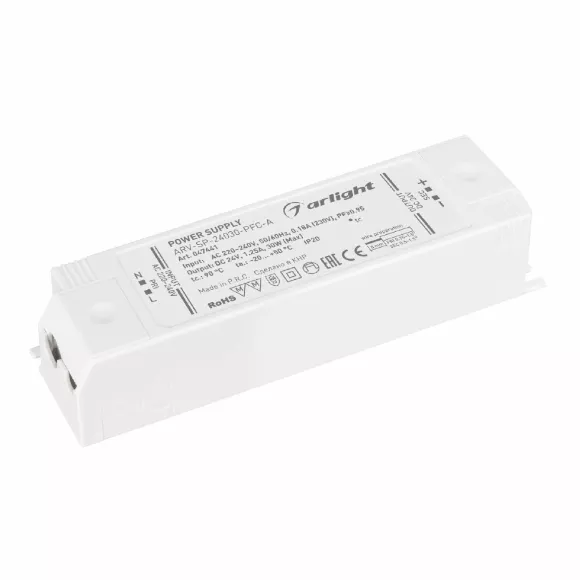 Блок питания Arlight ARV-SP-24030-PFC-A (24V, 1.25A, 30W) 047441 Блок питания Arlight ARV-SP-24030-PFC-A (24V, 1.25A, 30W) 047441