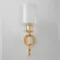 Бра Crystal Lux ELENA AP1 GOLD, Модерн, Белый