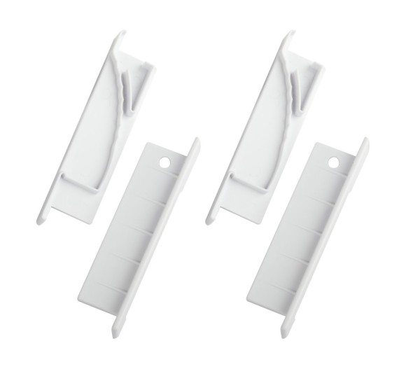 Набор заглушек Эра 6814-3 для профиля 6814 2шт глухие 2шт с отверстием