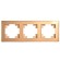 Рамка 3-местная Stekker Катрин GFR00-7003-08 49036