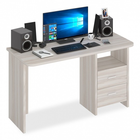 Стол письменный Домино Lite СКЛ-Прям130Р MER_SKL-Pryam130R_K