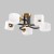 Потолочная люстра IMEX MD.52009-5-S-BK-GAB