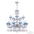 Подвесная люстра Bohemia Ivele Crystal AL78101/10+5/250/2D A WMN P Aquamarine/M-1H