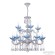 Подвесная люстра Bohemia Ivele Crystal AL78101/10+5/250/2D A WMN P Aquamarine/M-1H
