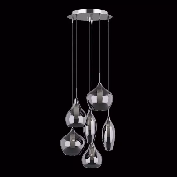 Подвесная люстра Lightstar Pentola 803067, Хром, Серый, Металл, крупный план Подвесная люстра Lightstar Pentola 803067, Хром, Серый, Металл, крупный план