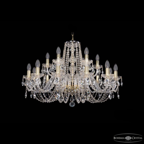 Подвесная люстра Bohemia Ivele Crystal 1402/12+6/300 G