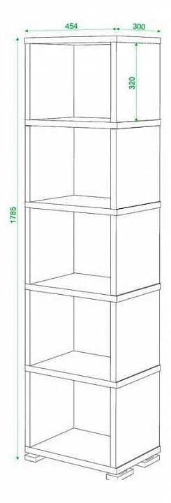 Стеллаж Домино СБ-15/5 MER_SB-15_5_KV