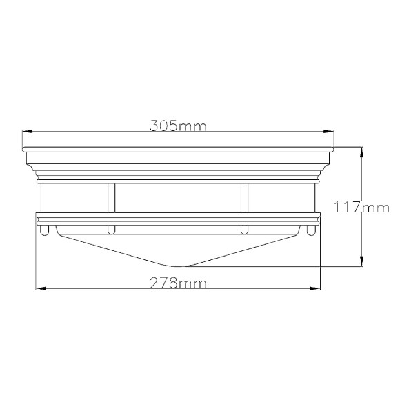 Потолочный светильник Hinkley Hadrian QN-HADRIAN-FS-OZ-CLEAR