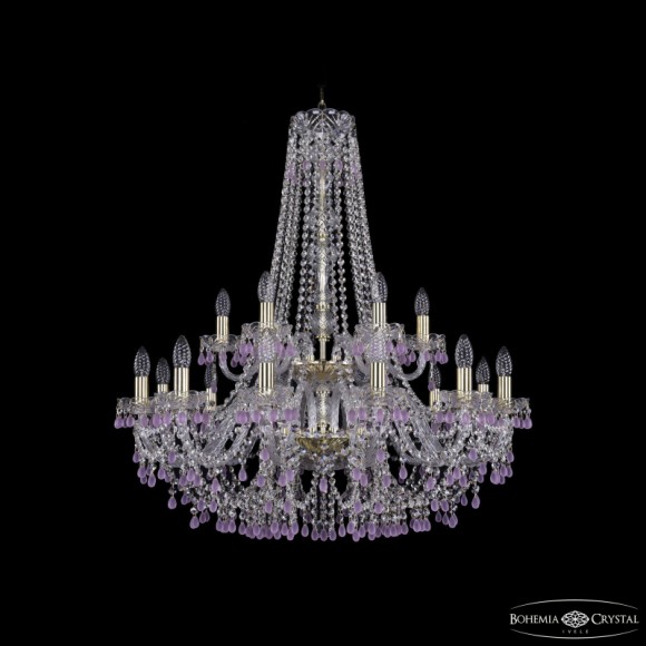 Подвесная люстра Bohemia Ivele Crystal 1410/12+6/300/h-95/2d G V7010