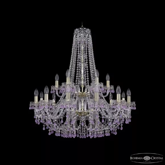 Подвесная люстра Bohemia Ivele Crystal 1410/12+6/300/h-95/2d G V7010 Подвесная люстра Bohemia Ivele Crystal 1410/12+6/300/h-95/2d G V7010